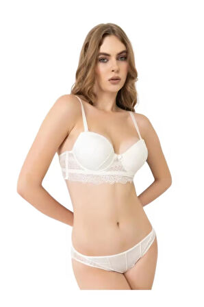 STORMED İç Giyim Kadın Dantelli Desteksiz Sütyen Takımı 1935