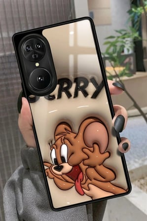 Reeder S19 Max Pro S EDGE Uyumlu Tom And Jerry Tasarımlı Parlak Silikon Kılıf