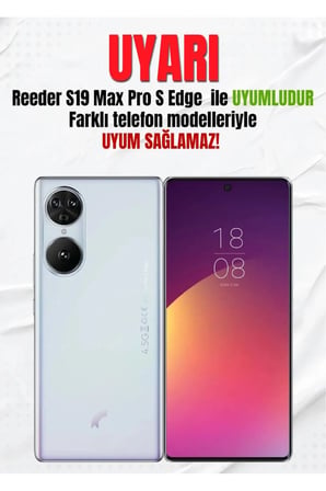 Reeder S19 Max Pro S EDGE Uyumlu Kelebek Tasarımlı Parlak Silikon Kılıf