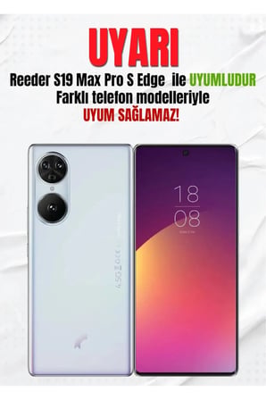 Reeder S19 Max Pro S EDGE Uyumlu Araba Tasarımlı Parlak Silikon Kılıf