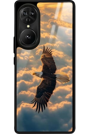 Reeder S19 Max Pro S EDGE Uyumlu Kartal Tasarımlı Parlak Silikon Kılıf