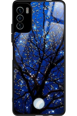 Reeder S19 Max Pro S Uyumlu Van Gogh Mavi Ağaç Tablo Tasarımlı Parlak Silikon Kılıf