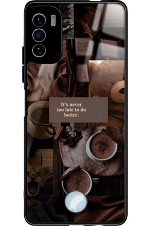 Reeder S19 Max Pro S Uyumlu Kahverengi Poster Tasarımlı Parlak Silikon Kılıf