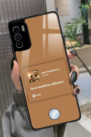 Reeder S19 Max Pro S Uyumlu Şarkı Sözü Tasarımlı Parlak Silikon Kılıf