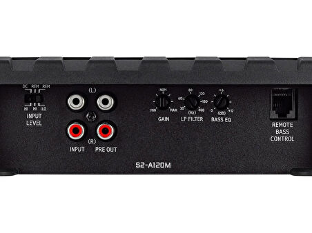 Alpine S-Serisi Mono Güç Amplifikatörü - RMS Güç Değerleri 1 x 1200 W @ 2 Ohm