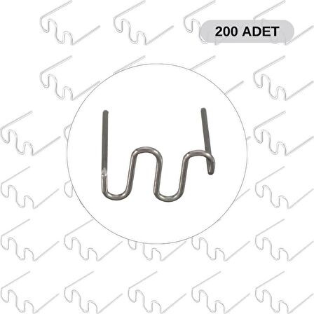 200 ADET 0,8MM DALGALI TİP PLASTİK KAYNAK ZIMBA TELİ