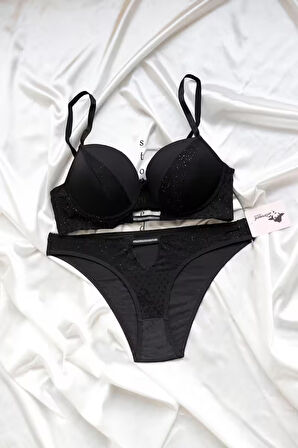 STORMED İç Giyim Kadın Dantel Detaylı Desteksiz Sütyen Takımı 2085