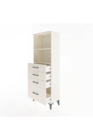 Arges Dolap 2 Raflı 4 Çekmeceli 60x30x163 Aytaşı-Aytaşı