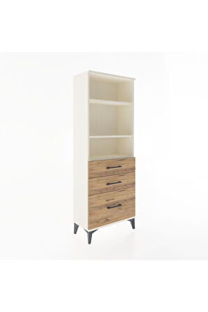 Arges Dolap 3 Raflı 3 Çekmeceli 60x30x163 Aytaşı-Çam
