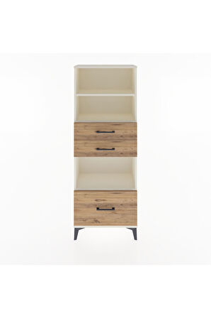 Arges Dolap 3 Raflı 3 Çekmeceli 60x30x163 Aytaşı-Çam