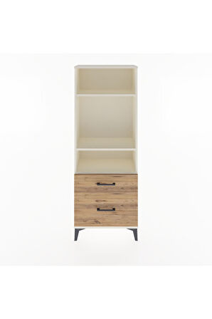 Arges Dolap 3 Raflı 2 Çekmeceli 60x30x163 Aytaşı-Çam