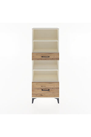 Arges Dolap 4 Raflı 2 Çekmeceli 60x30x163 Aytaşı-Çam