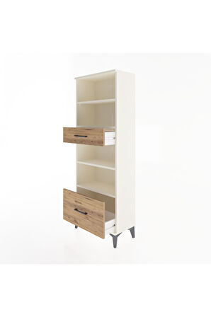 Arges Dolap 4 Raflı 2 Çekmeceli 60x30x163 Aytaşı-Çam