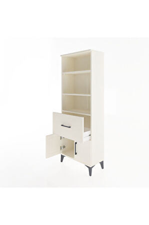 Arges Dolap 3 Raflı Tek Çekmeceli 2 Kapaklı 60x30x163 Aytaşı-Aytaşı