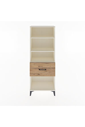 Arges Dolap 3 Raflı Tek Çekmeceli 60x30x163 Aytaşı-Çam