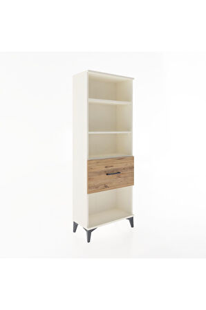 Arges Dolap 3 Raflı Tek Çekmeceli 60x30x163 Aytaşı-Çam