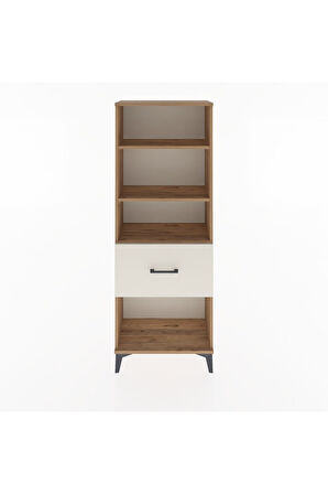 Arges Dolap 3 Raflı Tek Çekmeceli 60x30x163 Çam-Aytaşı