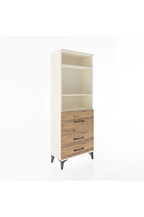 Arges Dolap 3 Raflı 3 Çekmeceli 60x30x163 Aytaşı-Çam