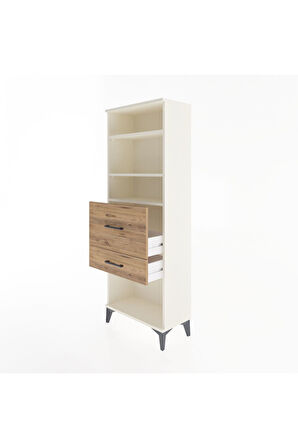 Arges Dolap 3 Raflı 2 Çekmeceli 60x30x163 Aytaşı-Çam