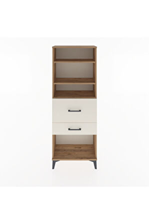 Arges Dolap 3 Raflı 2 Çekmeceli 60x30x163 Çam-Aytaşı