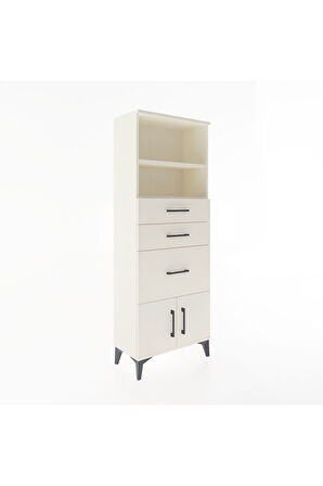Arges Dolap 2 Raflı 3 Çekmeceli 2 Kapaklı 60x30x163 Aytaşı-Aytaşı