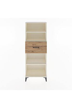 Arges Dolap 3 Raflı Tek Çekmeceli 60x30x163 Aytaşı-Çam