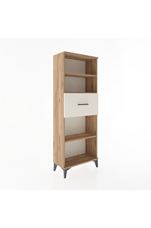 Arges Dolap 3 Raflı Tek Çekmeceli 60x30x163 Çam-Aytaşı
