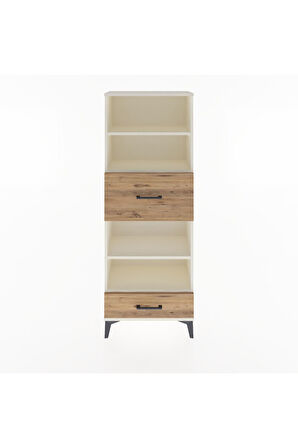 Arges Dolap 4 Raflı 2 Çekmeceli 60x30x163 Aytaşı-Çam