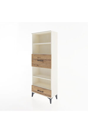 Arges Dolap 4 Raflı 2 Çekmeceli 60x30x163 Aytaşı-Çam