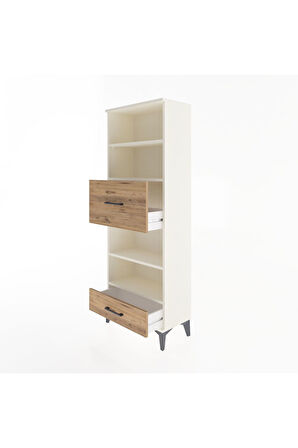 Arges Dolap 4 Raflı 2 Çekmeceli 60x30x163 Aytaşı-Çam