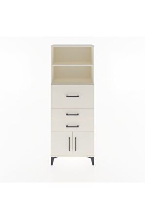 Arges Dolap 2 Raflı 3 Çekmeceli 2 Kapaklı 60x30x163 Aytaşı-Aytaşı