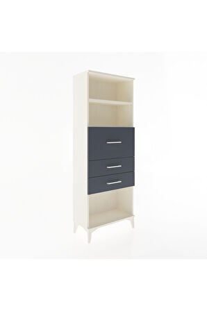 Arges Dolap 2 Raflı 3 Çekmeceli 60x30x163 Aytaşı-Antrasit