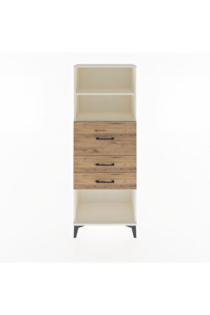 Arges Dolap 2 Raflı 3 Çekmeceli 60x30x163 Aytaşı-Çam