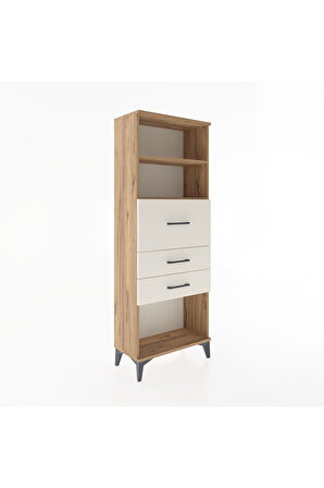 Arges Dolap 2 Raflı 3 Çekmeceli 60x30x163 Çam-Aytaşı