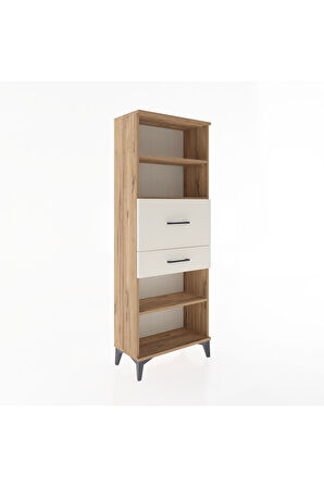 Arges Dolap 3 Raflı 2 Çekmeceli 60x30x163 Çam-Aytaşı