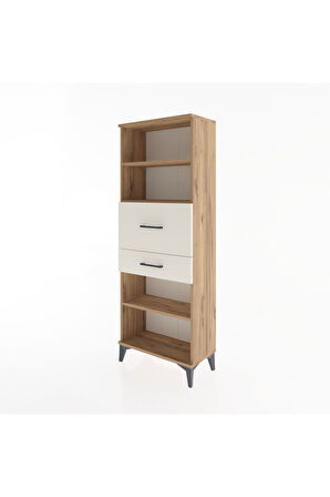 Arges Dolap 3 Raflı 2 Çekmeceli 60x30x163 Çam-Aytaşı