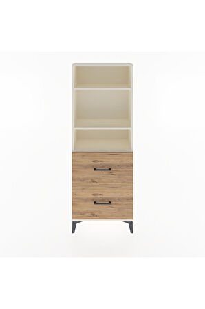 Arges Dolap 3 Raflı 2 Çekmeceli 60x30x163 Aytaşı-Çam