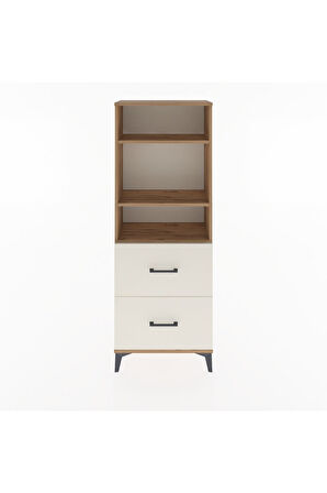 Arges Dolap 3 Raflı 2 Çekmeceli 60x30x163 Çam-Aytaşı