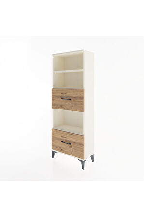 Arges Dolap 3 Raflı 2 Çekmeceli 60x30x163 Aytaşı-Çam