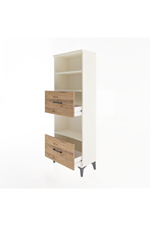 Arges Dolap 3 Raflı 2 Çekmeceli 60x30x163 Aytaşı-Çam