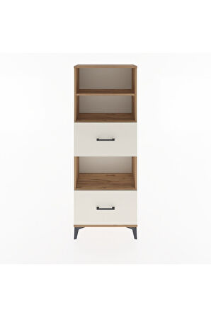 Arges Dolap 3 Raflı 2 Çekmeceli 60x30x163 Çam-Aytaşı