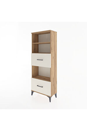 Arges Dolap 3 Raflı 2 Çekmeceli 60x30x163 Çam-Aytaşı