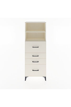 Arges Dolap 2 Raflı 4 Çekmeceli 60x30x163 Aytaşı-Aytaşı