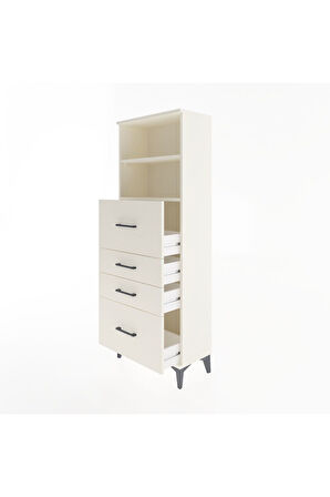 Arges Dolap 2 Raflı 4 Çekmeceli 60x30x163 Aytaşı-Aytaşı