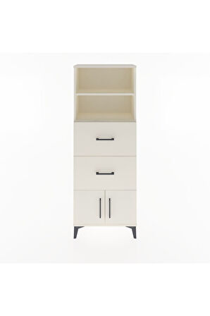 Arges Dolap 2 Raflı 2 Çekmeceli 2 Kapaklı 60x30x163 Aytaşı-Aytaşı