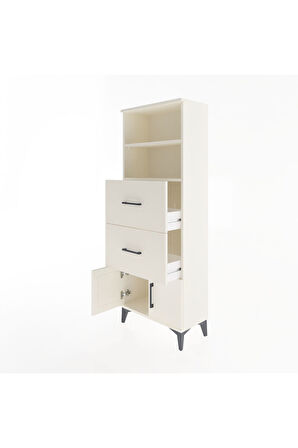 Arges Dolap 2 Raflı 2 Çekmeceli 2 Kapaklı 60x30x163 Aytaşı-Aytaşı