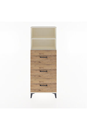 Arges Dolap 2 Raflı 3 Çekmeceli 60x30x163 Aytaşı-Çam