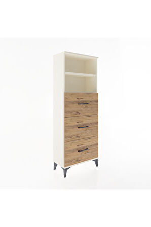Arges Dolap 2 Raflı 3 Çekmeceli 60x30x163 Aytaşı-Çam