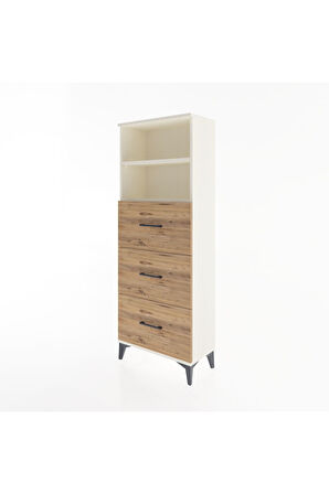Arges Dolap 2 Raflı 3 Çekmeceli 60x30x163 Aytaşı-Çam