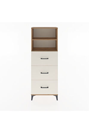 Arges Dolap 2 Raflı 3 Çekmeceli 60x30x163 Çam-Aytaşı